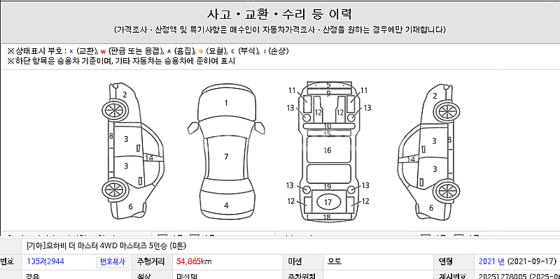 [기아]모하비 더 마스터 4WD 마스터즈 5인승 (0톤...--8