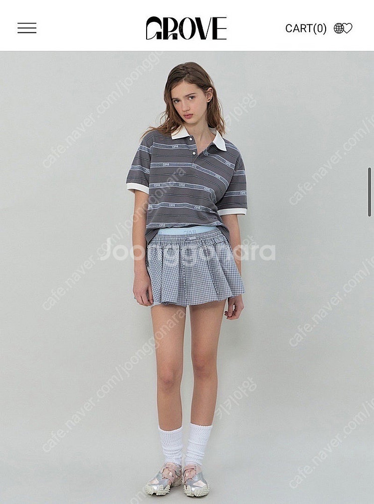 그로브 MADISON CHECK SKIRT-PANTS--0