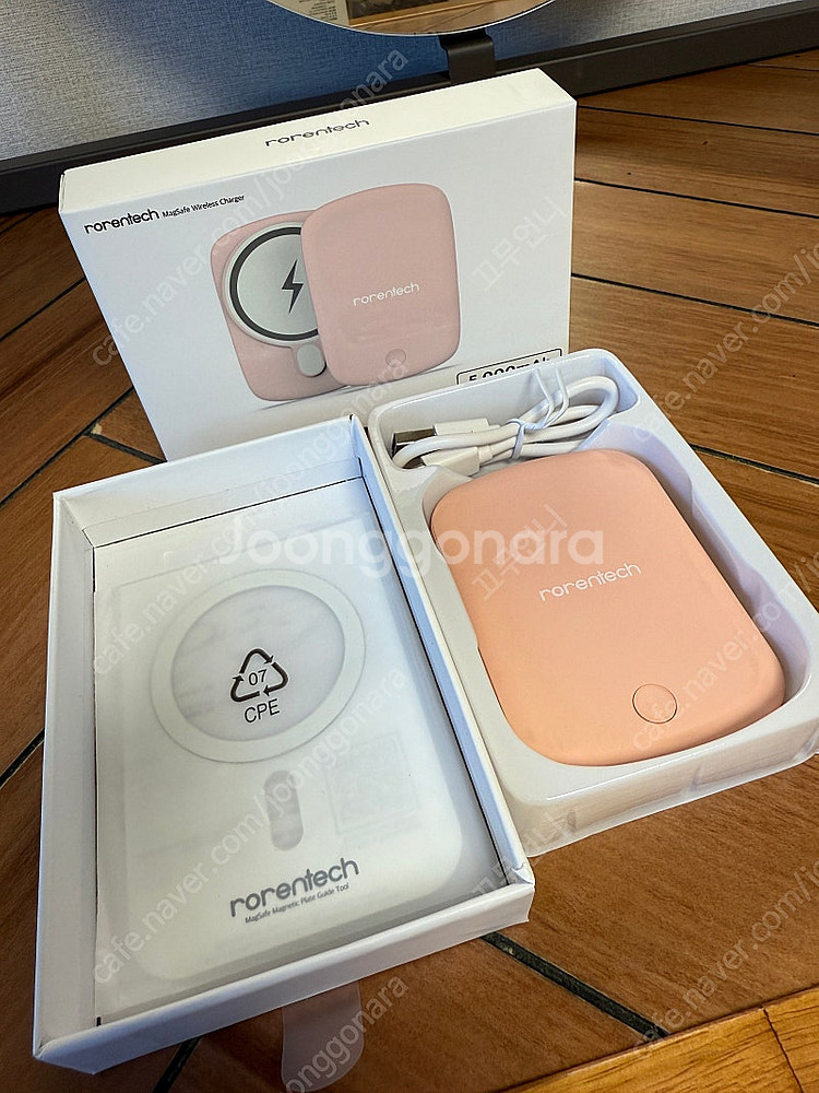 로랜텍 보조배터리 무선 충전기--1