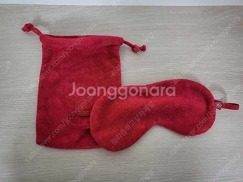 정품) 새상품 샤넬 레드 안대 파우치 세트 (코스매틱)--0