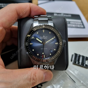 블랑팡 바티스카프 풀세라믹 블루다이얼