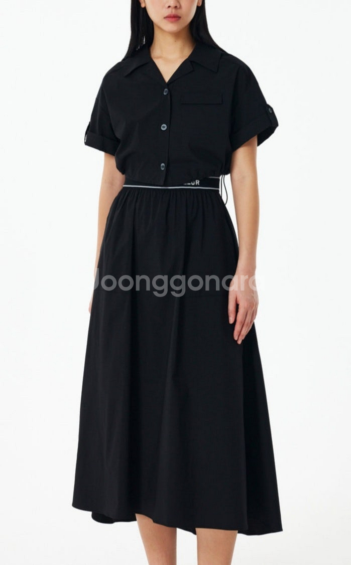 [새상품]보브(VOV) 셔츠 레이어드 밴딩 원피스(2024신상)--1