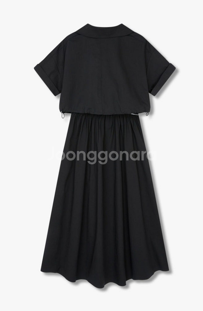 [새상품]보브(VOV) 셔츠 레이어드 밴딩 원피스(2024신상)--6