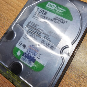 WD15EARX (1.5TB) HDD 미개봉 제품 팝니다.