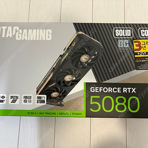 ZOTAC 지포스 RTX 5080 솔리드OC 판매합니다(판교)