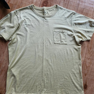 rrl 더블알엘 가먼트다이 반팔티셔츠 옐로우 L사이즈