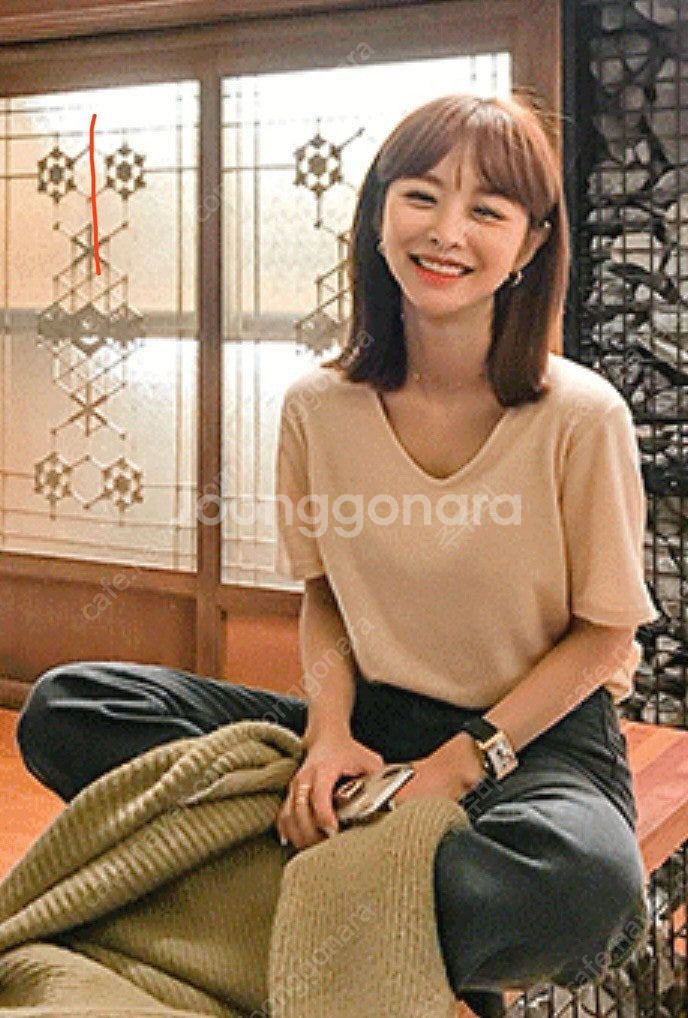 임블리 트위 보세 여름옷 반팔 블라우스 트위드 생지데님--0