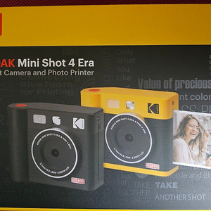 [미개봉 새제품] 코닥 미니샷 4 ERA 즉석카메라 MS400(블랙)+ 카트리지 8매