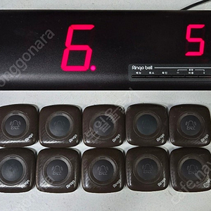 링고벨제품 무선호출벨 팝니다 GSR-2 1대 방수벨 GST-200N 10개 2주사용