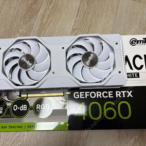 이엠텍 지포스 RTX 4060 MIRACLE WHITE D6 8GB (그래픽카드, 미라클, 화이트, 25년1월 제조)