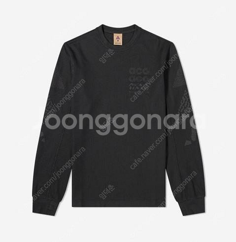 나이키 ACG GX 롱슬리브 와플티 블랙 S--0