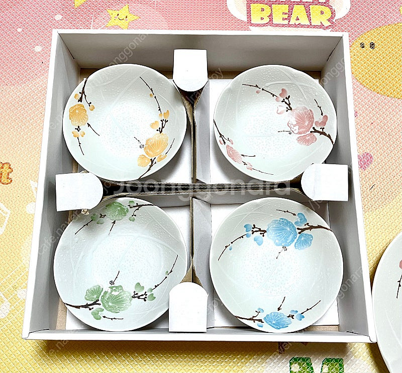 일본 벚꽃 5p 일본접시 벚꽃접시 주방용품--2
