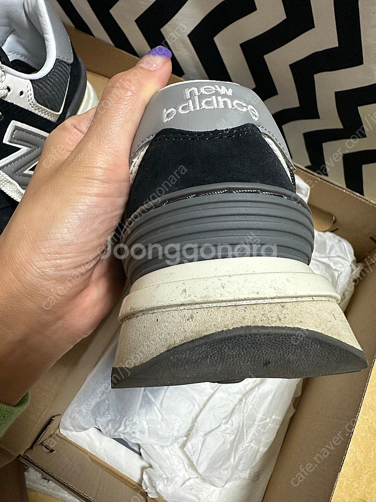 뉴발란스 574 레거시 블랙 240--4