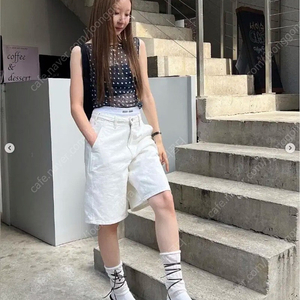 리본빛 모네마켓 스티치 하프 팬츠 mone ribbonbit stitch half pants