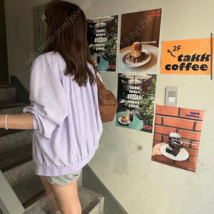 (새상품)루나룸 드레시봄버점퍼 (라벤더)(프리사이즈)