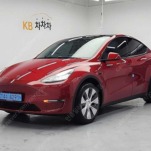 52,155 km 테슬라 모델Y 중고 테슬라 중고 롱 레인지 중고차구매 빨간색