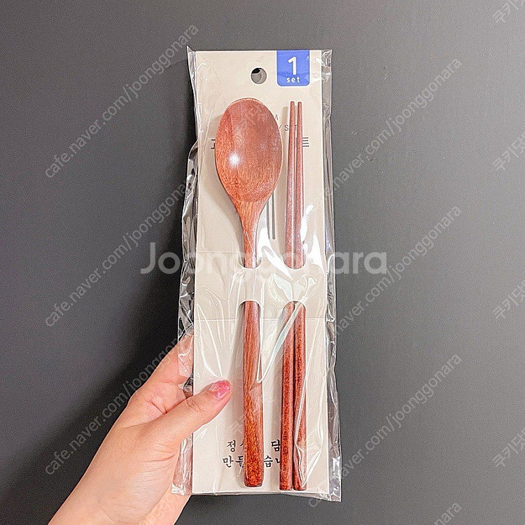 고급 옻칠 나무 숟가락 젓가락 세트 4개 일괄 새제품--4