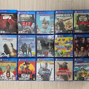 PS4 게임타이틀 판매(PS5 업그레이드 가능 모델 있음)