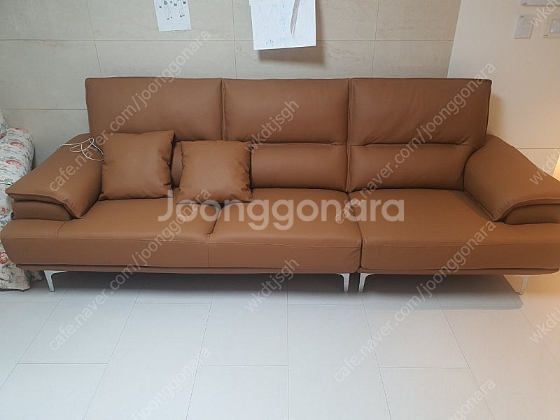 삼익 4인용 가죽 쇼파 (23년 후반에 신품 구입)--0