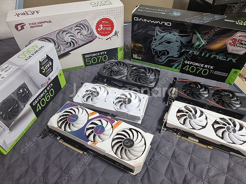 그래픽카드 정리 5070 4070tis 4060 3070 1660ti rx570--0