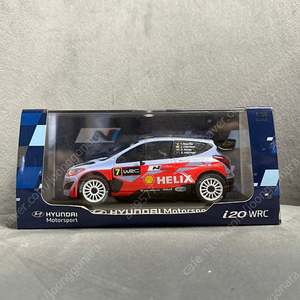 1:38 현대 i20 WRC 랠리카 다이캐스트 모형자동차 미니카