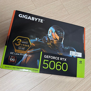 국내정발 미사용 GIGABYTE 지포스 RTX 5060 UD2 OC D7 8GB Nano LP 제이씨현 팝니다