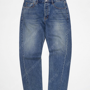 포프롬파더 데님 팬츠 L (50s WASHED DENIM STRAIGHT_MID BLUE)