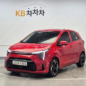 모닝 중고 모닝 더 뉴 모닝 빨간색 2024년식 11,236km 1.0 가솔린 시그니처 중고차구매