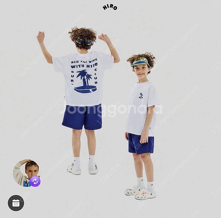 히로 서핑 로고 쇼츠 160사이즈 네이비 미개봉 새상품...--0