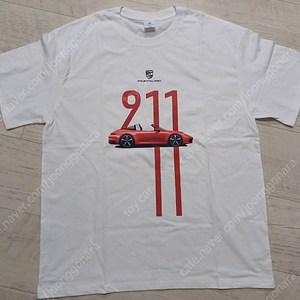포르쉐911 그래픽 티셔츠 화이트 남여공용 미사용 새상품