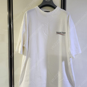 발렌시아가 웨이브로고 오버핏 반팔티