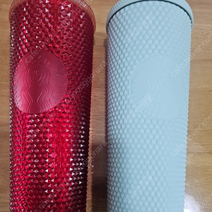 스타벅스 지압텀블러 새상품 레드.