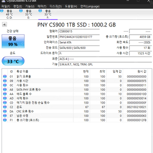 [택포] PNY CS900 SSD 1TB 판매합니다