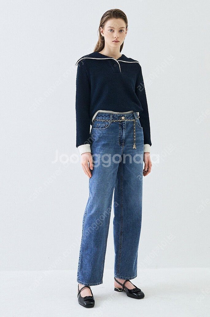 2024 랑방컬렉션 세일러 칼라 탑 한섬--0