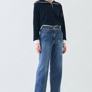2024 랑방컬렉션 세일러 칼라 탑 한섬