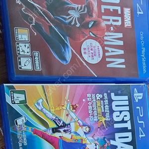 PS4 스파이더맨+ 저스트댄스2018 15000원 반값택배 무료