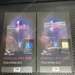 [국내정발] SK하이닉스 SSD P41 2TB(미개봉) 판매합니다. 2ea