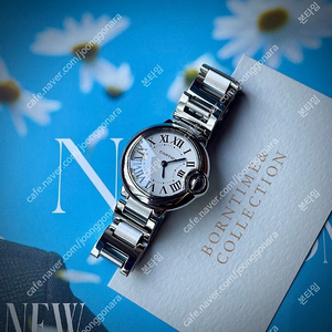 W69010Z4 까르띠에 발롱블루 28mm 스틸 쿼츠 Cartier