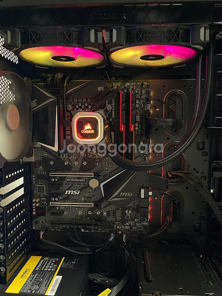 인텔 i7-8700k 16gb 작업용,게이밍 커세어 컴...--4