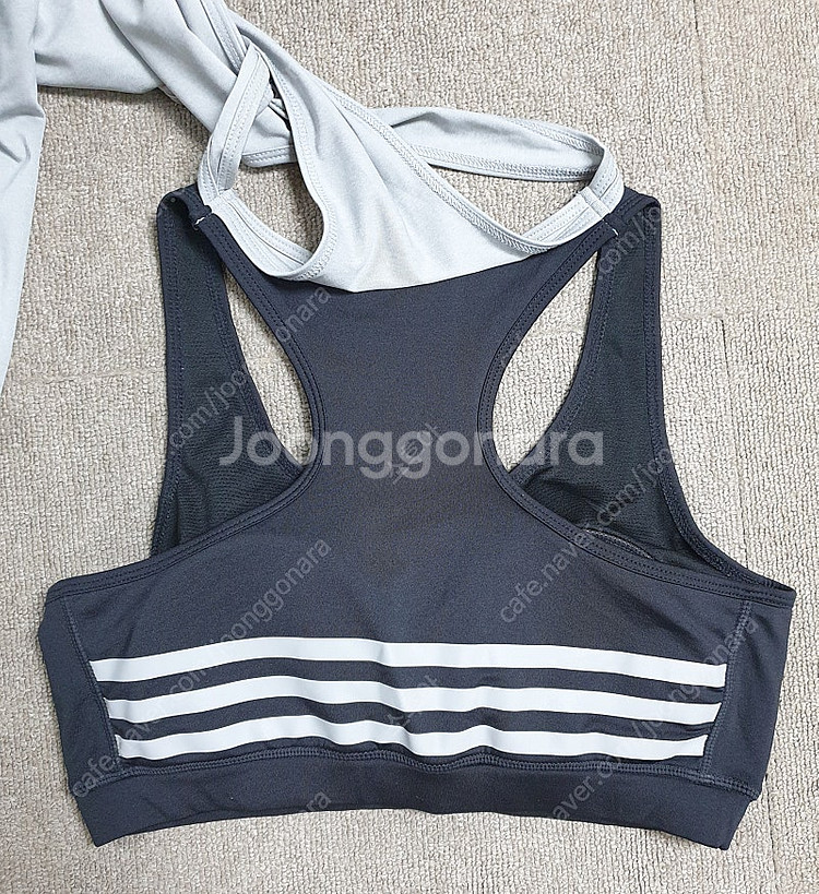 아디다스 (Adidas) 투인원 탱크 & 쇼츠 세트--4