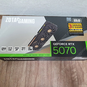 ZOTAC RTX5070 SOLID OC 팝니다.