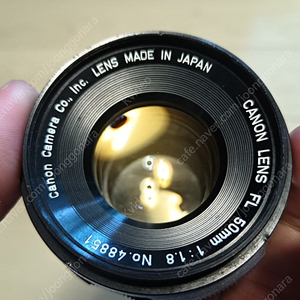 캐논 FL 50mm F1.8 빈티지 필름카메라 렌즈 전투형 미러리스 이종교배