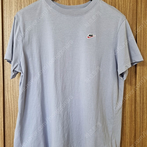 NIKE 나이키 스포츠 웨어 패치 로고 스카이 블루 반팔 XL사이즈 국내 105사이즈 판매합니다~!