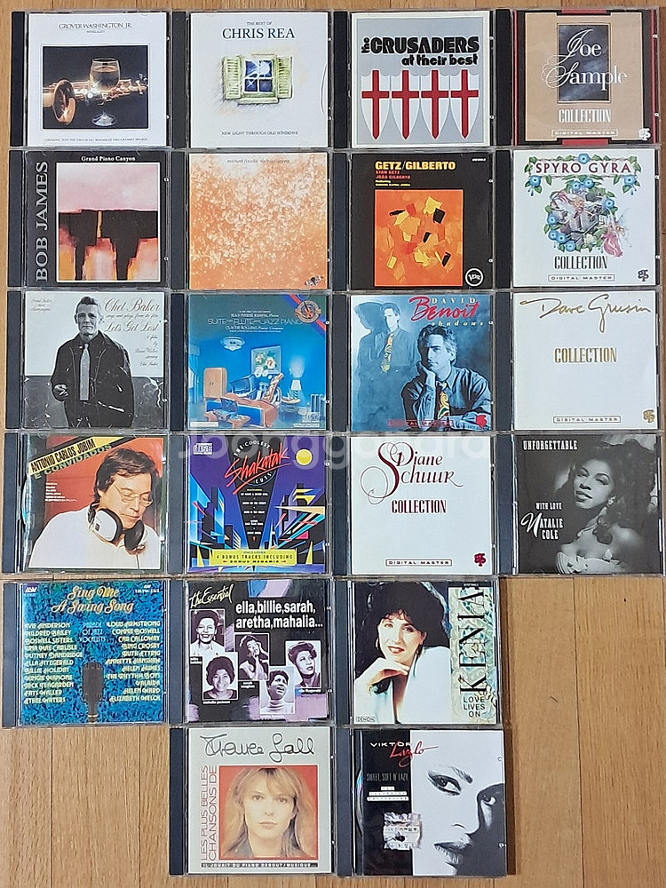 재즈 샹송 CD (크리스리 크루세이더스 조샘플 밥제임스...--0