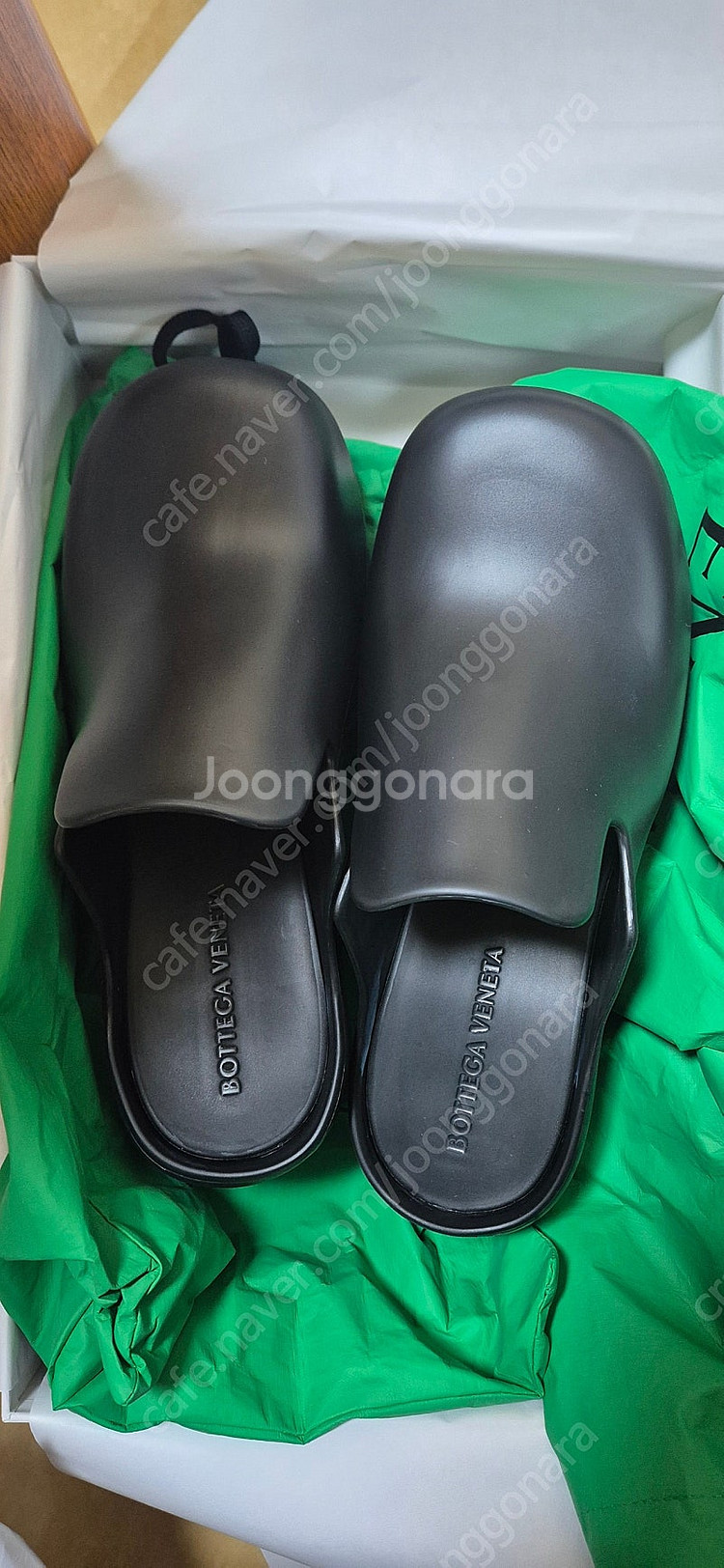 (42)보테가베네타 러버 플래쉬 클로그 블랙--0