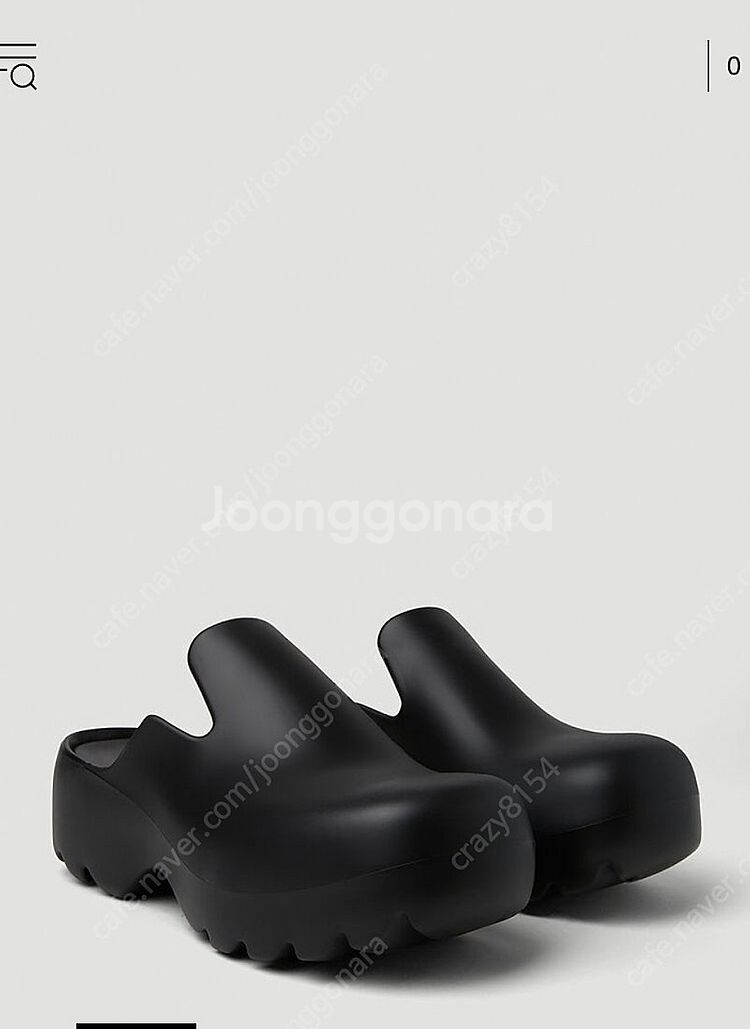 (42)보테가베네타 러버 플래쉬 클로그 블랙--5