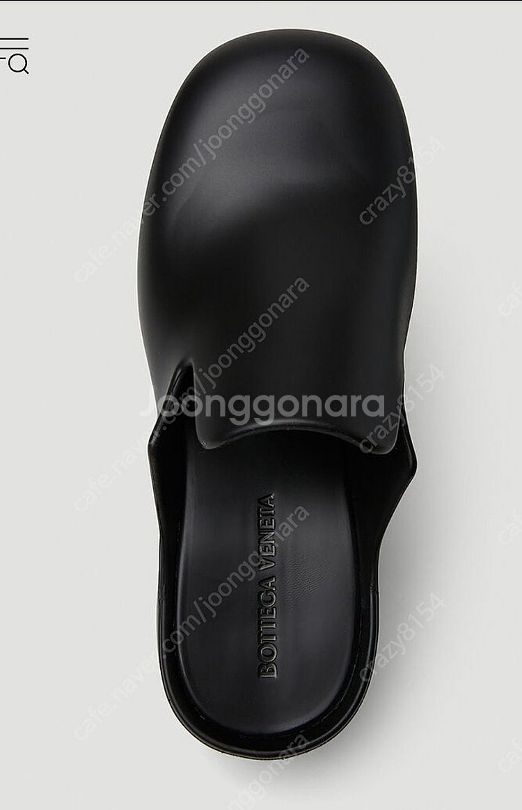 (42)보테가베네타 러버 플래쉬 클로그 블랙--6