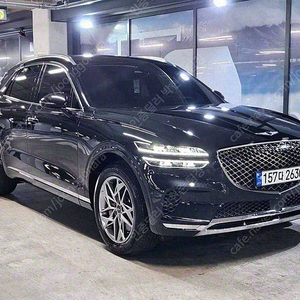 제네시스 GV70 중고차 할부 제네시스 중고차 검정색 2023년식 26,206km 2.5T 가솔린 AWD 기본형 사회초년생 중고차