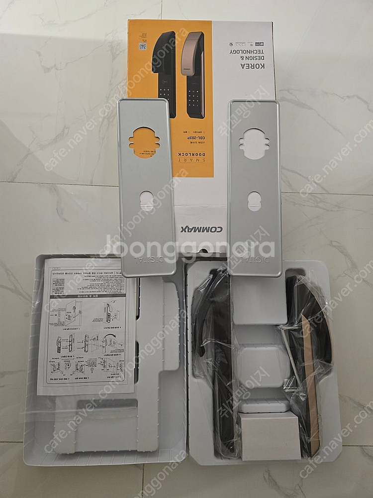 코맥스 스마트 도어락 CDL-203P 새상품(보강판포함...--1