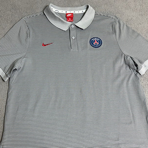 110 나이키 PSG 파리생제르망 스트라이프 카라티 / 테크팩 반팔 져지 자켓